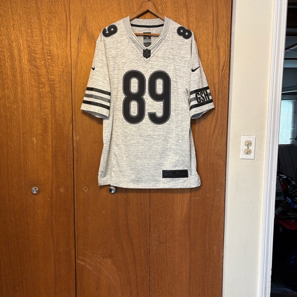 Nike Gray #89 Ditka Football Jersey with Black Trim